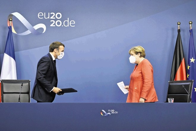 Preboj za skupno evropsko zadolževanje sta pred tedni s svojim predlogom  sklada za okrevanje omogočila francoski predsednik...