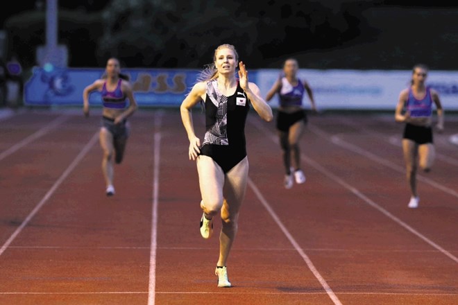 Maja Mihalinec je prejšnji teden v Ljubljani dosegla svoj najboljši rezultat v sezoni v teku na 200 m.