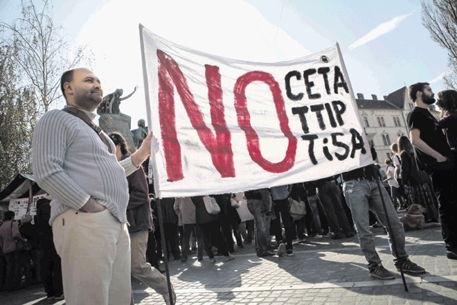 Leta 2014 so tudi v Ljubljani potekale demonstracije proti sprejemanju prostotrgovinskih sporazumov Evropske unije.