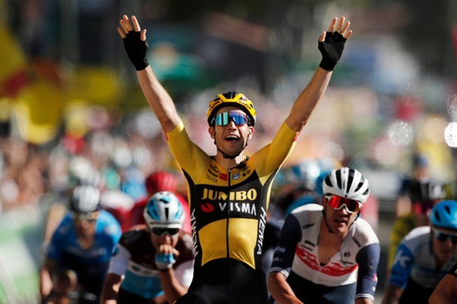 Wout van Aert se je razveselil druge svoje in tretje ekipne zmage na letošnjem touru.