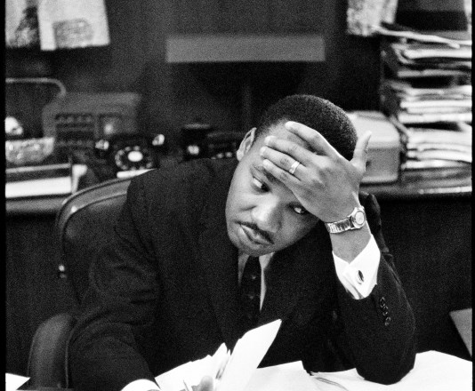 Martin Luther King ml., ujet v objektiv Henrija Cartier-Bressona leta 1961 v Atlanti.