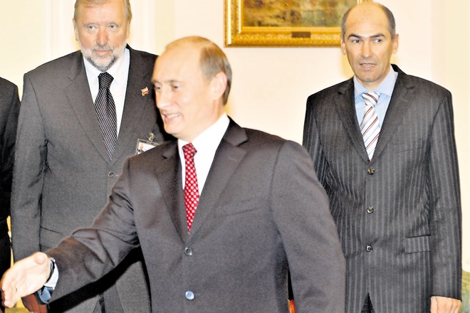 Dimitrij Rupel in Janez Janša pri Putinu maja 2006
