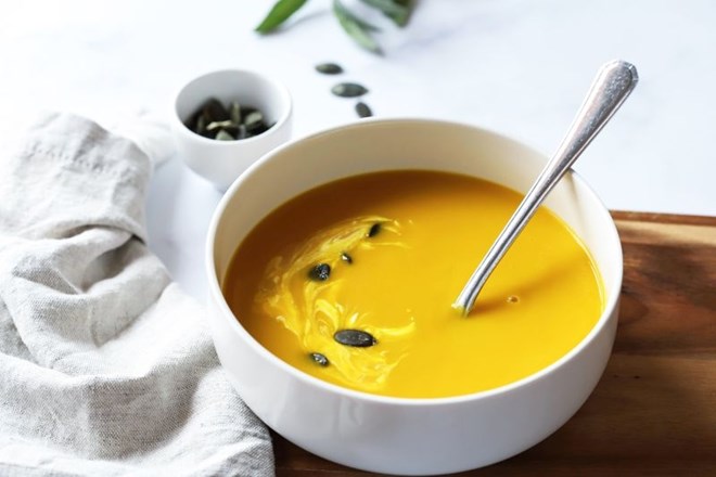 #recept Enostavna in okusna kremna bučna juha