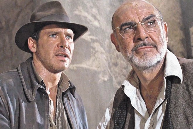 Prvi trije filmi Indiana Jones so bili posneti že v 80. letih (na fotografiji Indiana Jones in zadnji križarski pohod iz leta...