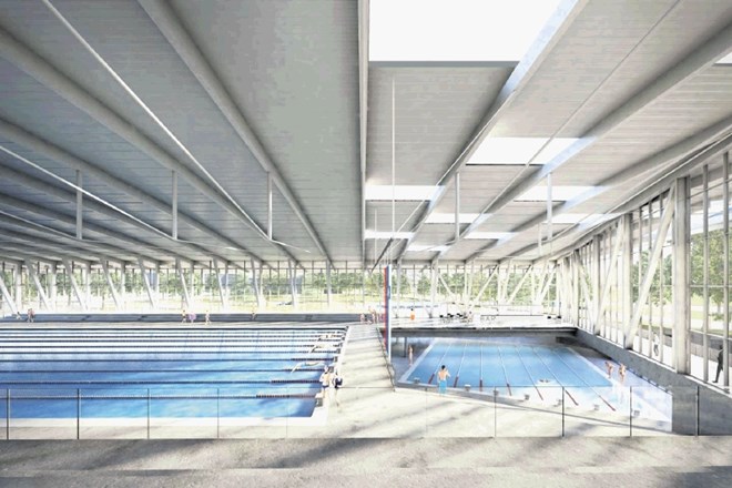 Plavalni center Ilirija in atletski center v Šiški sta projekta, o katerih se bo v izteku mandata predvidoma največ...