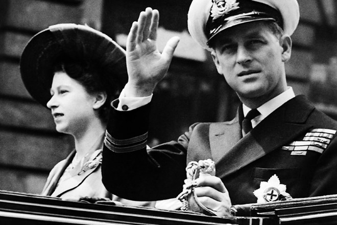 Princ Filip s kraljico Elizabeto II. leta 1948