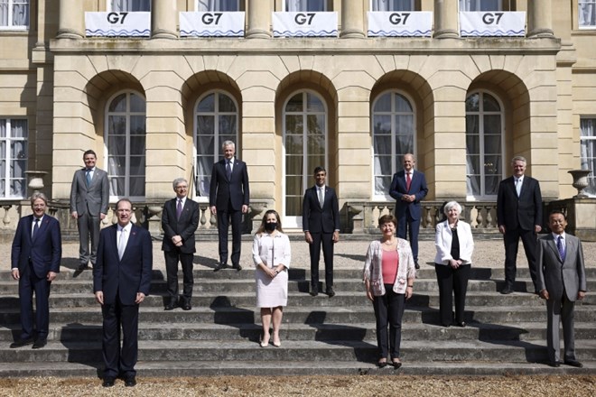 Finančni ministri skupine največjih industrijskih držav G7.