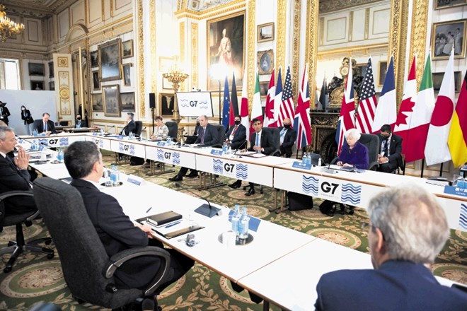 Za dogovor o obdavčitvi multinacionalk želi skupina G7 pridobiti tudi podporo G20.