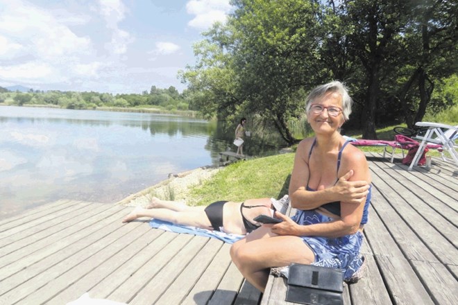 »Ne potrebujem morja, ko pa imamo tako čudovito jezero,« pravi Francka Miloševič iz Kočevja.