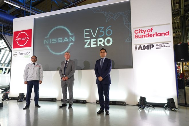 Nissan bo na Otoku zgradil velikansko tovarno električnih vozil