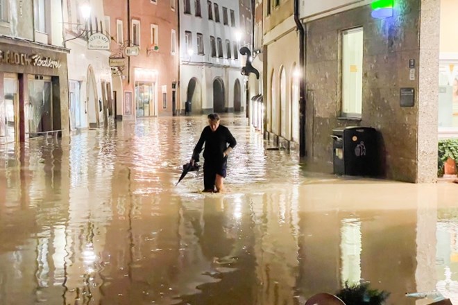 Poplave so v soboto zvečer prizadele tudi dele Avstrije in nemško zvezno deželo Bavarsko