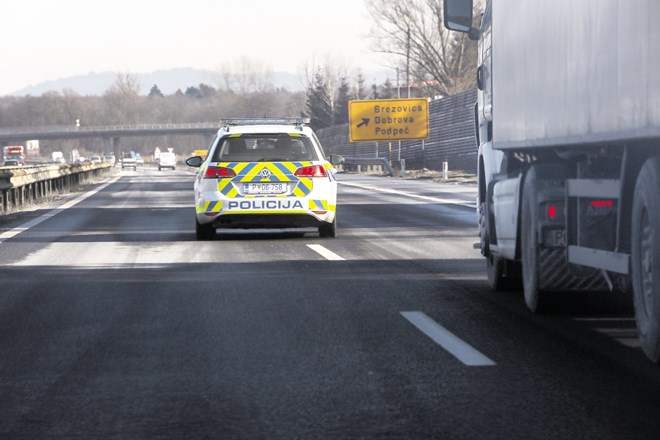 Ukrajinski tovornjakar napovedal slovensko policijsko akcijo