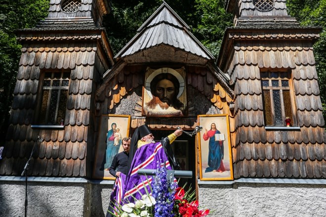 Simbolična fotografija - utrinek slovesnosti pred Rusko kapelico leta 2018.