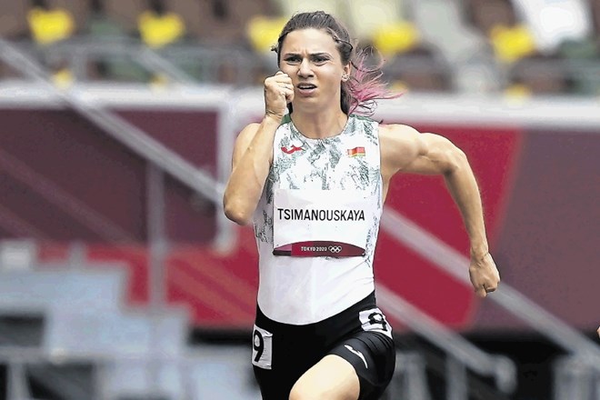 Kristina Timanovska med tekom na 100 metrov v Tokiu