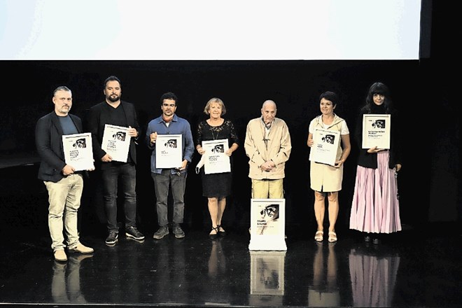 Letošnji Štigličevi nagrajenci na podelitvi v Slovenski kinoteki