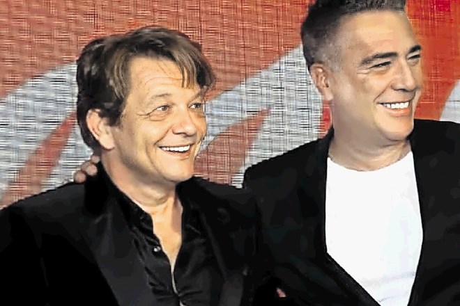 Dragan Bjelogrlić (levo) in Željko Joksimović pozivata k ogledu filma v kinu.