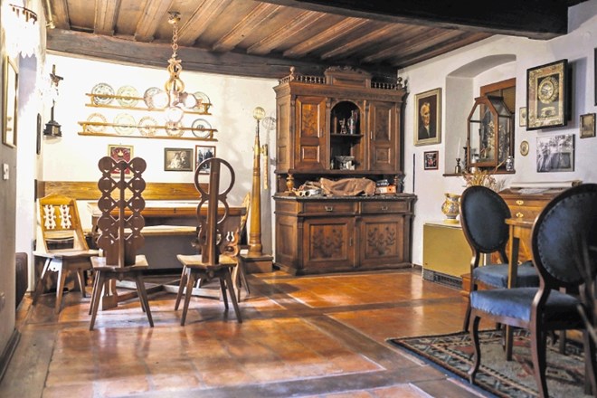 Spominska družinska soba, načrte zanjo je naredil arhitekt Jože Plečnik.