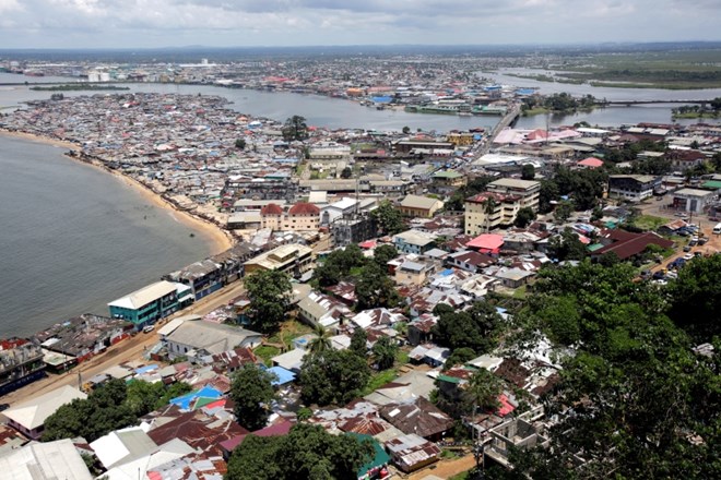 Simbolična fotografija; prestolnica Liberije Monrovia