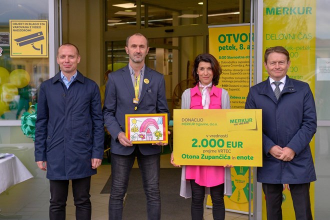 Otvoritev pospremili z donacijo lokalnemu vrtcu v višini 2.000 evrov