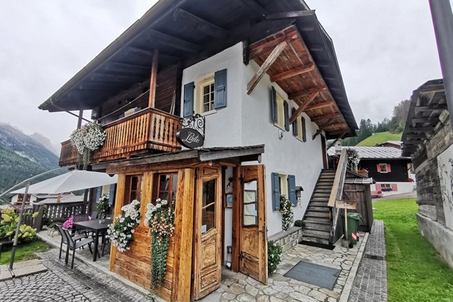 Restavracija Laite: Pojedina in prvi sneg v Dolomitih