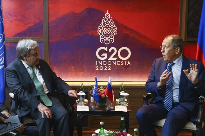 Lavrov na vrhu G20 soočen s kritikami glede vojne v Ukrajini