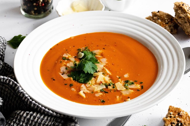 #recept Najboljša paradižnikovo-korenčkova juha