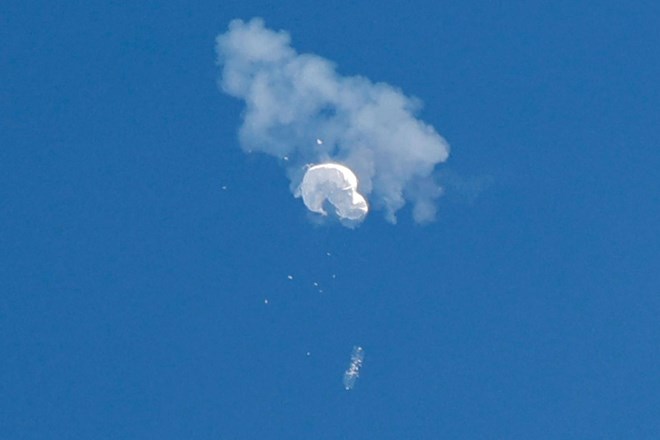 Ameriška mornarica objavila fotografije ostankov kitajskega balona