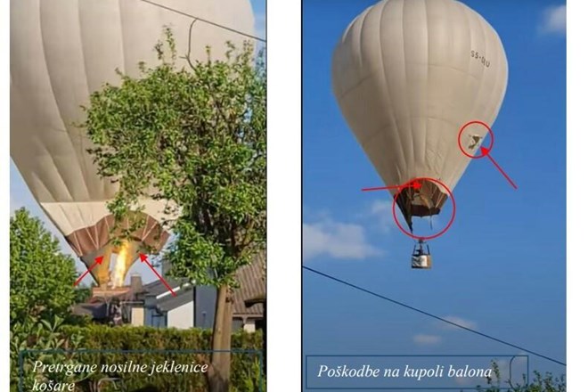 Balonarska nesreča: Pilot spregledal električne žice
