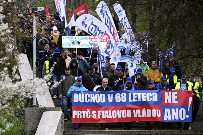 Na Češkem protest proti morebitnemu zvišanju upokojitvene starosti