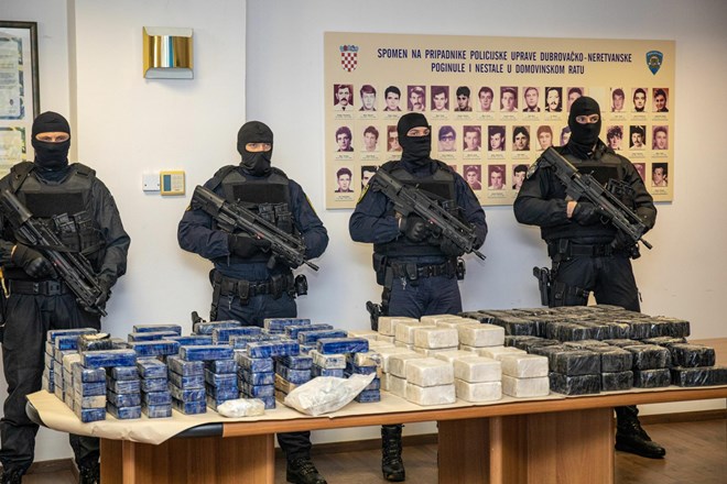 Na Hrvaško pretihotapili za sedem milijonov evrov kokaina