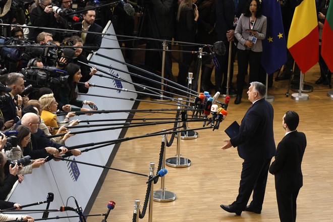 Začetek vrha EU: Orban vztraja pri blokadi Ukrajine