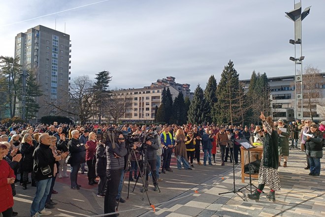 Znova protest zaradi cen ogrevanja v Velenju