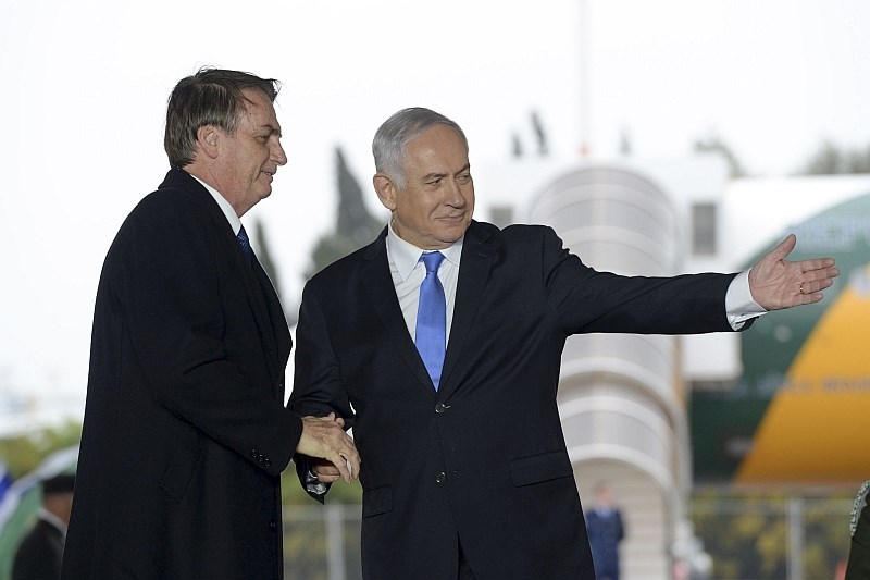 Brazilski predsednik Bolsonaro na obisku v Izraelu