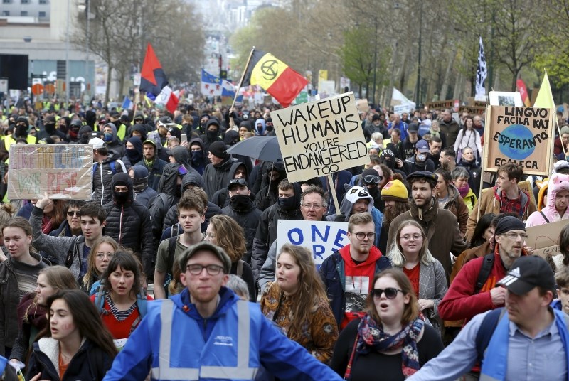 V Belgiji na podnebnih protestih 15.000 ljudi