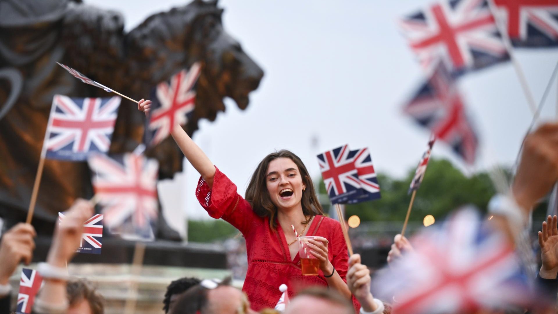 #foto Jubiläum von Queen Elizabeth II.  mit einer Party vor dem Buckingham Palace gefeiert