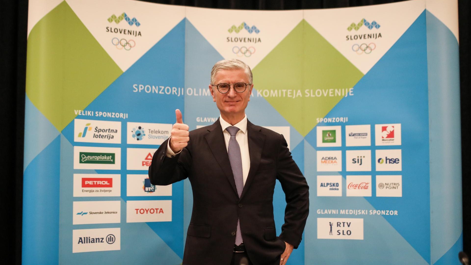 #retrato de Franjo Bobinac, o novo presidente da OKS: empresário, dirigente desportivo e diplomata