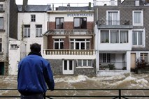 V belgijski Valoniji poplave zaradi obilnih padavin in taljenja snega