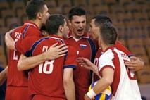 Znana polfinalna para zaključnega turnirja v Košicah: Slovenski odbojkarji s Španci