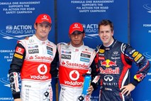 Prvič v sezoni ni uspelo dirkaču Red Bulla, pole position tokrat Hamiltonu