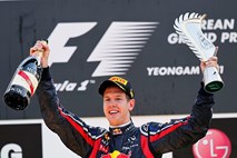 Ni se še naveličal zmag: Vettel na prvem mestu tudi v Južni Koreji
