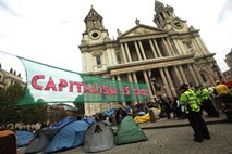 Foto: Londonski protestniki v mestnem središču dvignili lastno šotorsko mesto