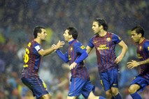 Messi proti "zverem" rešil Barcelono pred prvim porazom v sezoni