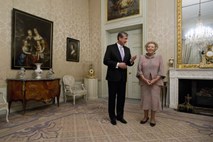 Türk se je v okviru obiska na Nizozemskem srečal tudi s kraljico Beatrix
