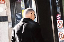 Andrej Lovšin na zaslišanju pred preiskovalno sodnico