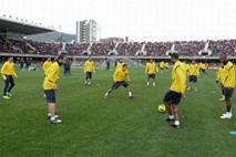 Odprti trening Barcelone si je ogledalo 13 tisoč ljudi, vstopnina ni bila ovira