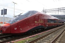Prvi zasebni italijanski hitri vlak na prvi vožnji