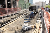 Obnova mestnega jedra Celja zamuja že tri tedne