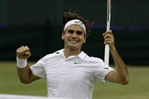 Federer do zgodovinske sedme zmage v Wimbledonu