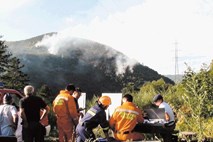 Zaradi požara na Sveti gori odmevale eksplozije granat