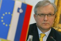 Rehn podpira načrte slovenske vlade za ureditev bančnega sektorja